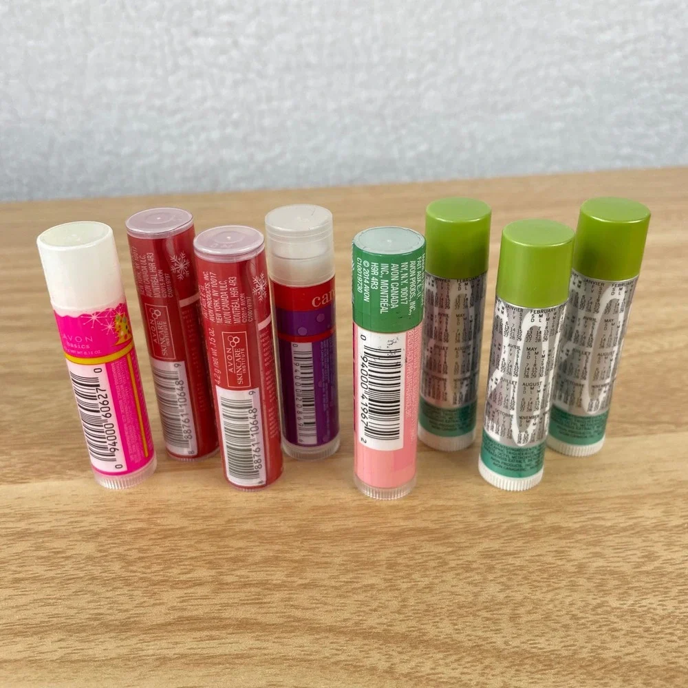 8pc Vintage Avon Care Deeply Lip Balm Lot Calendar 2000 2008 2011 2015 2016 NEW